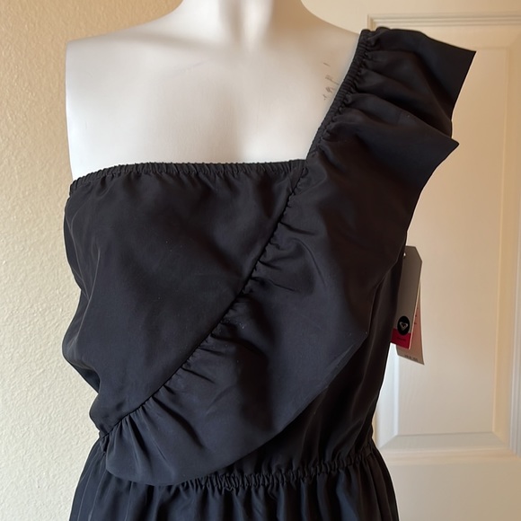 Brand new with tag Roxy one shoulder black cocktail dress Small - Picture 2 of 7
